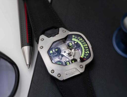 Review Replica Urwerk Watch UR-110 PT PLATINUM BEZEL LIMITED EDITION - Click Image to Close